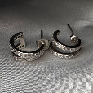 Elegant Silver Hoop Earrings